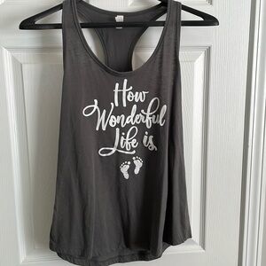 Maternity razorback tank
